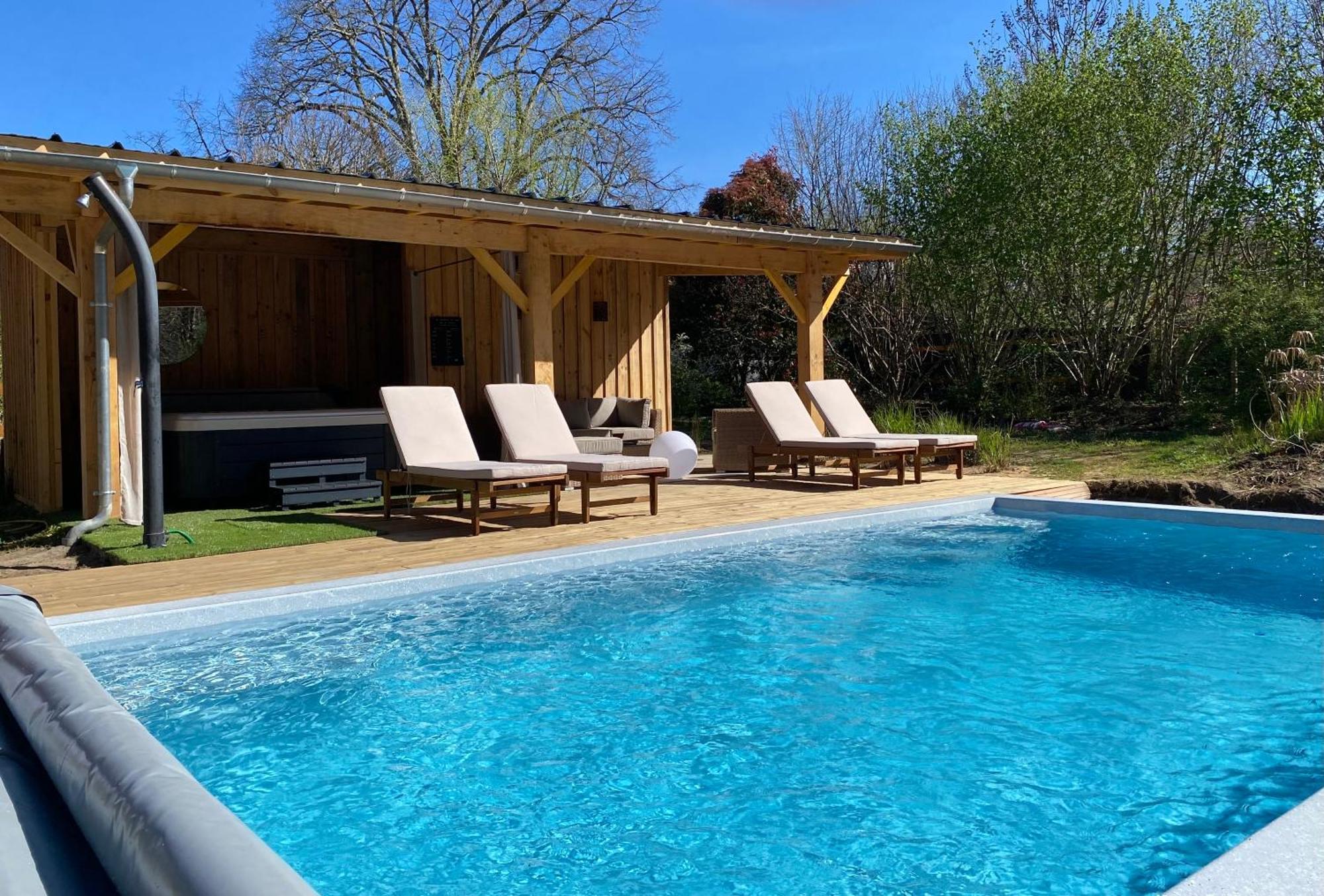 Gites & Spa De Charme " Ploum" Pouydesseaux 外观 照片
